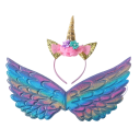 Alas de unicornio para niños con diadema 5