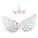 Alas de unicornio para niños con diadema 7
