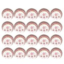 Pappersformar för muffins 100 st Non-stick papper släpper inte igenom fett Höjd 3,2 cm Diameter botten 5 cm och övre kanten 6,8 cm 9