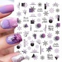Jul 5D nagelklistermärken 2