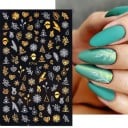 Jul 3D nagelklistermärken N984 2