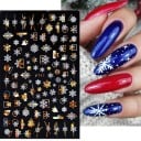 Jul 3D nagelklistermärken N984 4