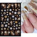 Jul 3D nagelklistermärken N984 7