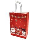 Bolsa de regalo de Navidad 21 x 15 x 8 cm 4 uds. 1