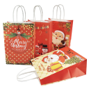 Bolsa de regalo de Navidad 21 x 15 x 8 cm 4 uds. 6