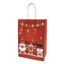 Bolsa de regalo de Navidad 21 x 15 x 8 cm 4 uds. 2