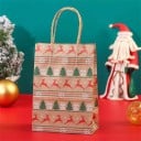 Bolsa de papel con motivo navideño 21 x 15 x 8 cm 4 uds 6