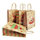 Bolsa de regalo con motivo navideño 21 x 15 x 8 cm 4 uds. 7