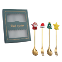 Juego de Navidad cuchara y tenedor 4 piezas 3
