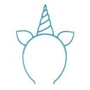 Diadème lumineux licorne 2 pièces 2