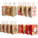 Bolsa de regalo de Navidad 21 x 15 x 8 cm 4 uds Z337 8