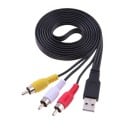 Prepojovací kábel USB na RCA 1,5 m 1