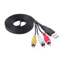 Prepojovací kábel USB na RCA 1,5 m 2