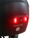 Säkerhets-LED-lampa för hjälm Självhäftande röd lampa för baksidan av hjälmen för bättre synlighet på vägen Material ABS och PC 4