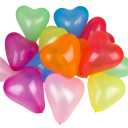 Hjärtformade ballonger 20 st 8
