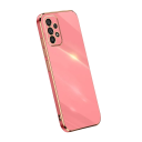Siliconen hoesje met gouden randen voor Samsung Galaxy A14 5G 3