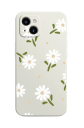 Siliconen hoesje met wit bloemenmotief voor Samsung Galaxy S23 Plus B2023 2