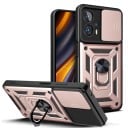 Skyddsfodral med magnet, stativ och linsskydd till Xiaomi Poco F5 5G 5
