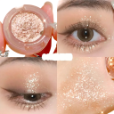 Skimrande pigmenterad ögonskugga Highlighter Kompakt förpackning 6