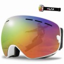 Skidglasögon med spegeleffekt Skid- och snowboardglasögon med UV400 skydd för män och kvinnor Skidglasögon för hjälm anti-dim 1