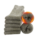 Set med 5 par vinterstrumpor för män och kvinnor Varma ullstrumpor Unisex skidstrumpor storlek 38-45 3