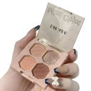 Glitter Eyeshadow Palette 4 Färger Glitter Eyeshadow Matt Eyeshadow Ultra Pigmented Shadows Vattentät Långvarig 4