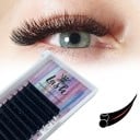 Kit de cils individuels en faux avec pointe divisée Cils autocollants de qualité D 0,15 mm Cils noirs faux au look naturel 3