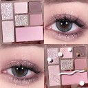 Glitter Eyeshadow Palette 7 Färger Glitter Eyeshadow Matt Eyeshadow Ultra Pigmented Shadows Långvariga Vattentäta 2