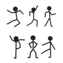 Pedagogiskt spel för barn Folding stick figure Montessori pedagogiskt spel Montering av en pinne figur enligt mallen Finmotorik träning 2