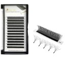 Kit de cils volumineux en faux D 0,07 mm Kit de cils individuels en éventail Faux cils 6D autocollants 2