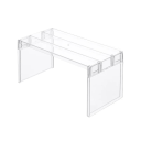 Organizér do chladničky Úložný stojan Priehľadný viacúčelový organizér 14,7 x 11 x 10,7 cm 1