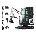 Hydraulisk minigrävare 1,8t JKW-18 Grävmaskin med tillbehör Hydraulisk minigrävmaskin 5