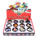 PokeBall med Pokémon-figur och klistermärken Set med Pokéballs i låda Mini Pokémon-figur i Pokéball, 12 st 2