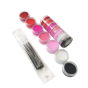 Kasvomaalit 10 g Värillinen eyeliner vesiaktiivinen setti Neonvärit siveltimillä Halloween-meikki 8