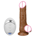 Realistisk vibrerande dildo med fjärrkontroll Silikonvibrator med sugkopp 16 x 4 cm 1