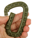 Professionell klätterkarbin 90 kg D-typ karbinhake 8,5 x 5,6 x 0,7 cm Klättertillbehör 8