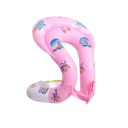 Uppblåsbar ring för barn Simring för barn från 1 - 6 år Rosa uppblåsbar vattenleksak 40 x 35 cm 1