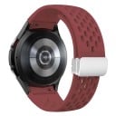 Řemínek na hodinky Samsung Galaxy Watch 4/5/6 40 mm Silikonový řemínek na hodinky s bílou přezkou 10