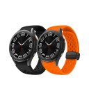 Řemínek na hodinky Samsung Galaxy Watch 4/5/6 44 mm Silikonový řemínek na hodinky s černou přezkou 1
