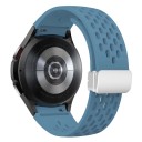 Klockarmband till Samsung Galaxy Watch 4/5/6 44 mm Silikon klockarmband med vitt spänne 5