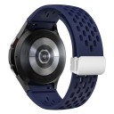Klockarmband till Samsung Galaxy Watch 4/5/6 44 mm Silikon klockarmband med vitt spänne 8