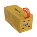 Gul powerbank med rem och stor batterikapacitet 60000 mAh Li-Po batteri 14,5 x 7,5 x 7 cm 1