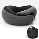 Uppblåsbar resekudde U-formad snigel Ergonomiskt nackstöd 360° andningsbar kudde för flygplansbil Avtagbart tvättbart överdrag 32x14 cm 4