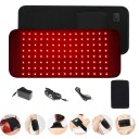 Terapeutisk värmematta 21x45 cm med rött infrarött ljus 660nm 850nm LED Terapi Smärta Muskler Leder Ansikte Kropp Bärbar 2