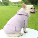 Hund vinterhuvtröja 3,0 - 4,2 kg Varma kläder för små hundar Varm luvtröja i fleece Skydd mot kyla Bekväm vinterjacka Snygg snitt 5