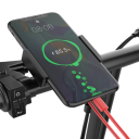 Hopfällbar elcykel för vuxna 400W 48V 10AH LED-ljus 2 säten Mobiltelefonhållare Horn Fjädring 35,5 cm däck 35 km/h 2