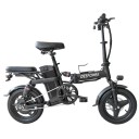 Hopfällbar elcykel för vuxna 400W 48V 10Ah IPX4 35 km/h Tjocka däck 35,5 cm Mobiltelefonhållare med USB Stadspendling 2