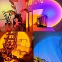 Lampa Sunset Lamp 16 barev Projektor západu slunce LED lampa Dekorativní osvětlení Ložnice Obývací pokoj Fotografie Atmosféra 3