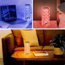 LED-lampcylinder 16 färger 16 x 7 cm Dekorativ bordslampa Färgglad stämningsbelysning Modern LED-ljus Fjärrkontroll 3