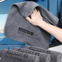 Biltvätt och torr handduk 30x60 cm Grå Microfiber Bilduk Absorberande rengöringsduk 3